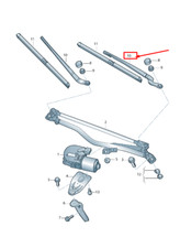 Audi A6 Avant C6 Wischerarm vorne links 4F2955407B NEU ORIGINAL