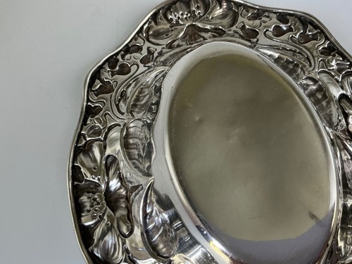 Antique - Gorham - Poppy - Oval Nut Bowl - 7” - Sterling Silver - #A2737 - Picture 4 of 8