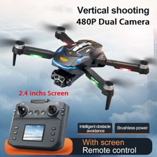 S2 RC Drone WIFI FPV 480P HD Camera Obstacle Avoidance Quadcopter 2.4" Screen