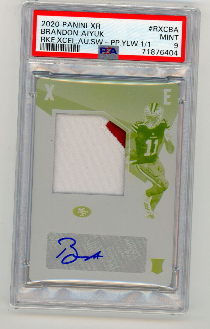 Brandon Aiyuk Panini XR Rookie Xcellence Autograph Swatches #RXCBA Base