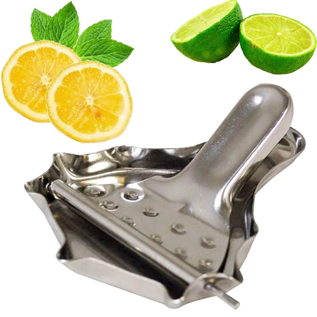 Stainless Steel Lemon Slice Squeezers Juicer Manual Lime Citrus Fruit Extractor
