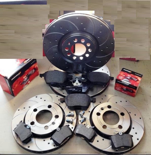 AUDI TT 1.8T QUATTRO 225 HP FRONT REAR DRILLED GROOVED BRAKE DISCS & MINTEX PADS eBay