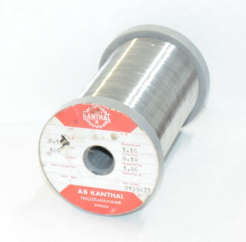 0.1mm 180 Ohm LOT OF 10 m KANTHAL-A RESISTANCE WIRE - Picture 3 of 3