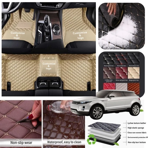 For Land Rover Car Floor Mats All Series Non-slip Liner Carpet Waterproof Custom - Imagen 21 de 43