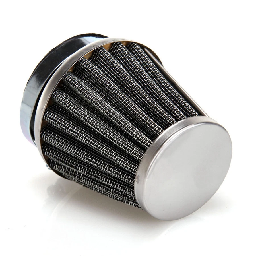 4Pcs 60mm Motorcycle Motor Conical Style with Dual Layer Steel Mesh Air Filter — 第 2/4 张图片