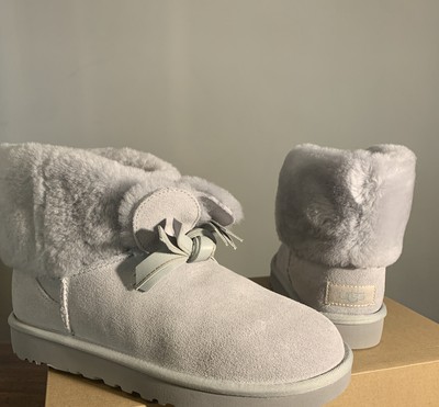 ugg classic mini ii grey violet boots