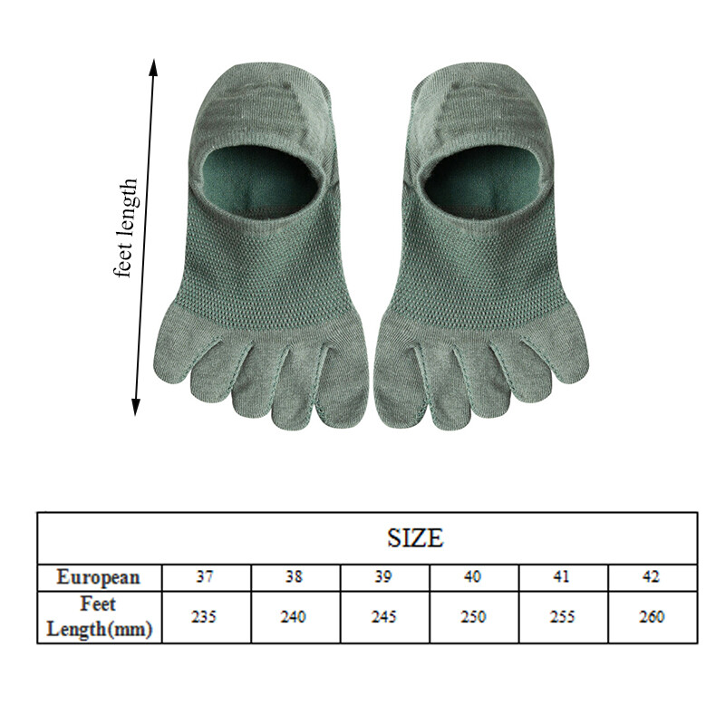 SAOLA 1 3 5 Paia Calze Uomo Cinque Dita Cotone Caviglia Casual Sport Taglio Basso Respira 