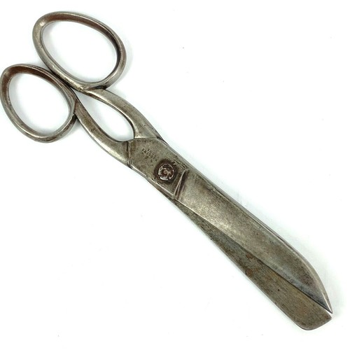 Vtg Scissors Rodgers & Sons 8 1/2" Long Shears Book Binding Dress Making Sail