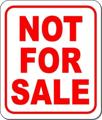 #ad #ad NOT FOR SALE Outdoor Metal sign $12.99