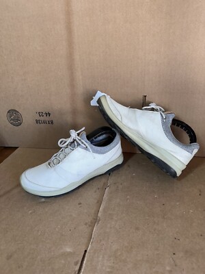 ECCO Golf BIOM Hybrid 3 Shoes Gore-Tex Women Size 9-9.5 EUR 40 White YAK Leather