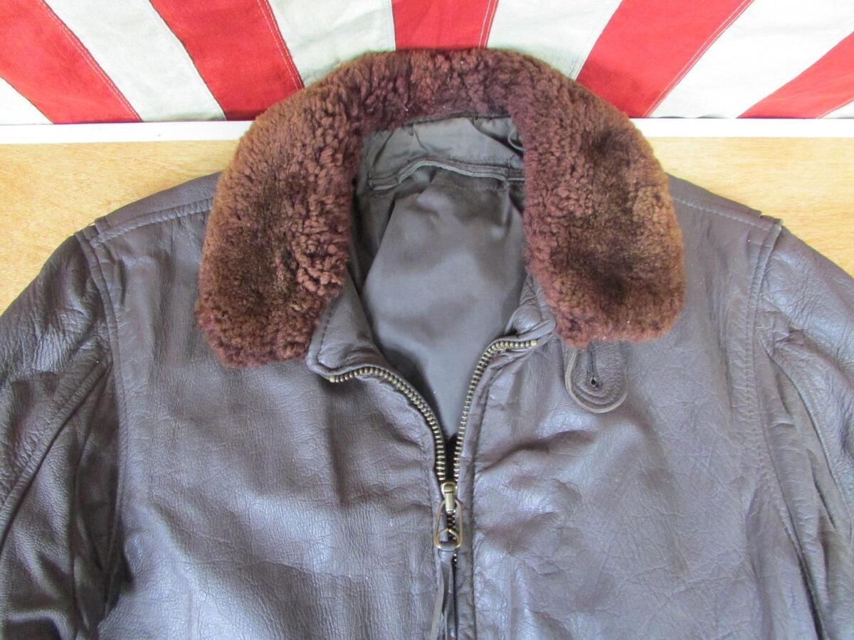 Vintage 1960s US Navy Leather G-1 Flyers Flight Jacket USN Vintage 1960s US Navy Leather G-1 Flyers Flight Jacket USN