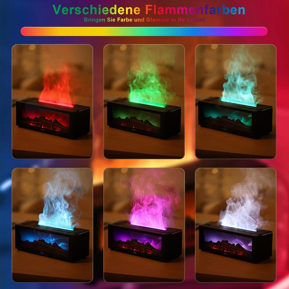 Aroma Humidifier / RGB LED Fireplace / Aroma Diffuser / Diffuser For Essential Oils - Image 3 of 4