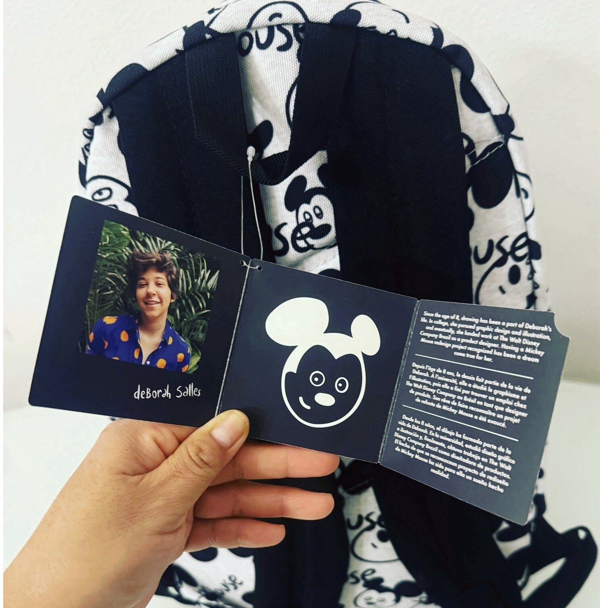 DISNEY Mickey Mouse Artist Series Deborah Salles Backpack  display picture 3