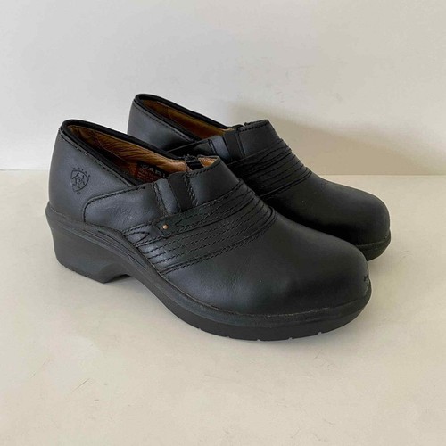 ariat safety toe clog