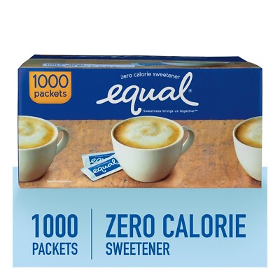 EQUAL 0 Calorie Sweetener, Aspartame and Acesulfame-K Sweetener Packets