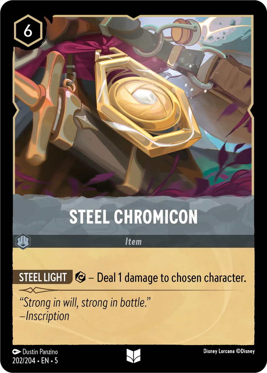 Steel Chromicon #202 Uncommon | Lorcana: Shimmering Skies Card | eBay