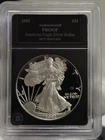 2002 W US Proof Silver Eagle $1 Nice Coin Bradford Slab