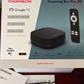 Thomson Streaming Box Plus 270 4K 2160p Google TV HDMI Voice Dolby Vision