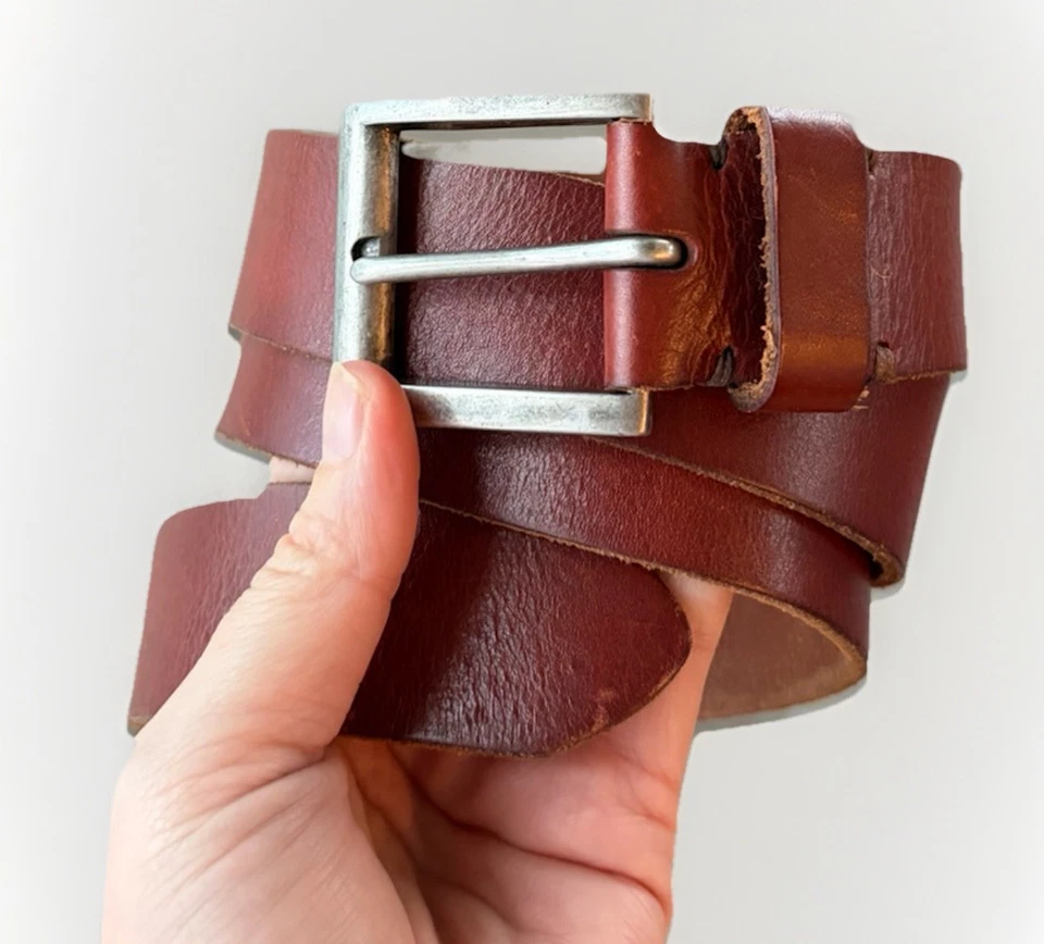 Cinturón de cuero marrón Eddie Bauer para mujer talla M Foto 4 de 4