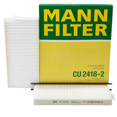 MANN-FILTER INNENRAUMFILTER POLLEN FILTER CU 2418-2 Partikelfilter FUER MERCEDES