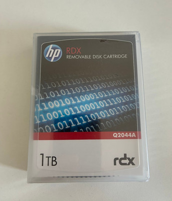HP 1TB RDX Datenkassette Wechselfestplatte, Speicher, NEU, versiegelt Q2044A