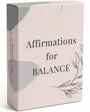 Affirmation Cards for Women Balance   52 Positive and Motivational Cards 