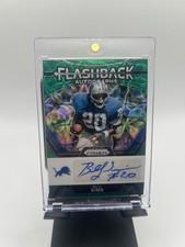 2023 Panini Prizm - Flashback Autographs Billy Sims #FA-BS Green Scope Prizm /75