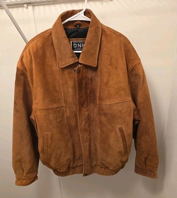 Vintage DNK CLASSIC Suede Leather Men's Coat Jacket  Size L