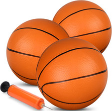Mini Basketball for Indoor Mini Basketball Hoop, 7" Soft Rubber Replacement Bask