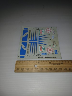  AMT Revell monogram 1/24 1/25  Car Decals For Your Model Cars