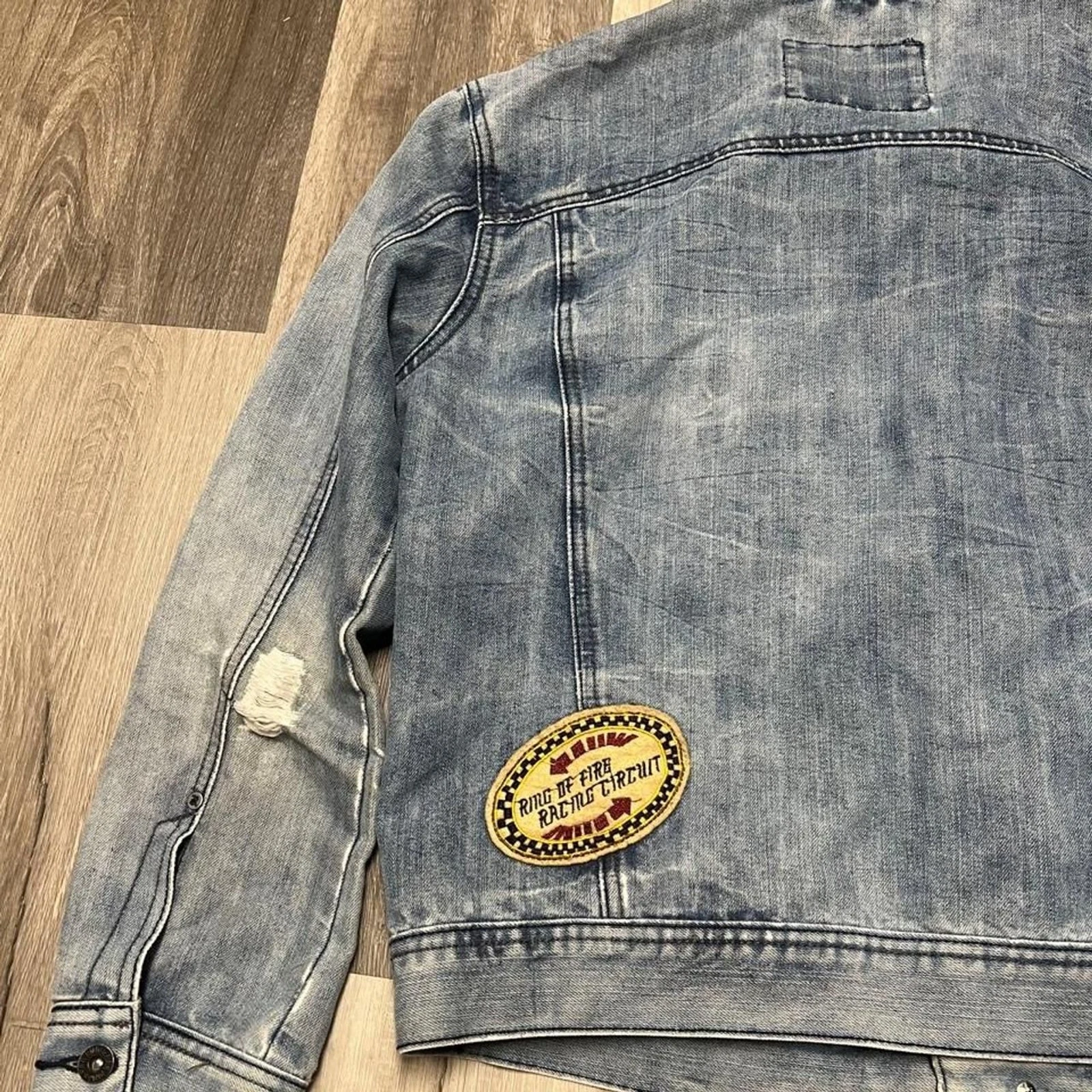Ring Of Fire Patched Denim Jacket image 6