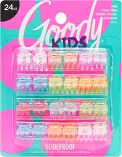 Goody Classics Mini Claw Clips - 2 Count Pack of 1 , Assorted Colors - Great