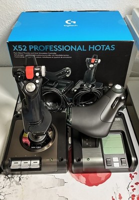 Logitech G Saitek X52 Pro Flight Control System Schubregler und Stick-Simulation