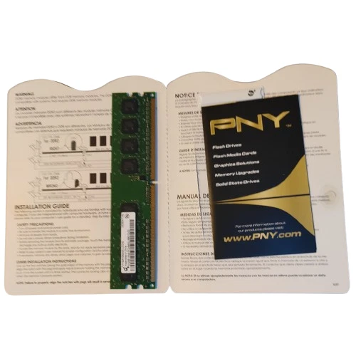 PNY 1GB DDR2 400 MHz DDR Optima Memory (MD1024SD2-667) New with Tags NWT - Image 3 of 4