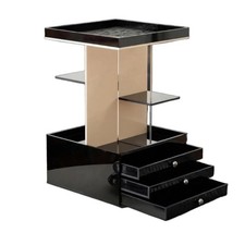 Tour de Rangement Rotative avec Tiroirs Multifonctionnel pour Coiffeuse,