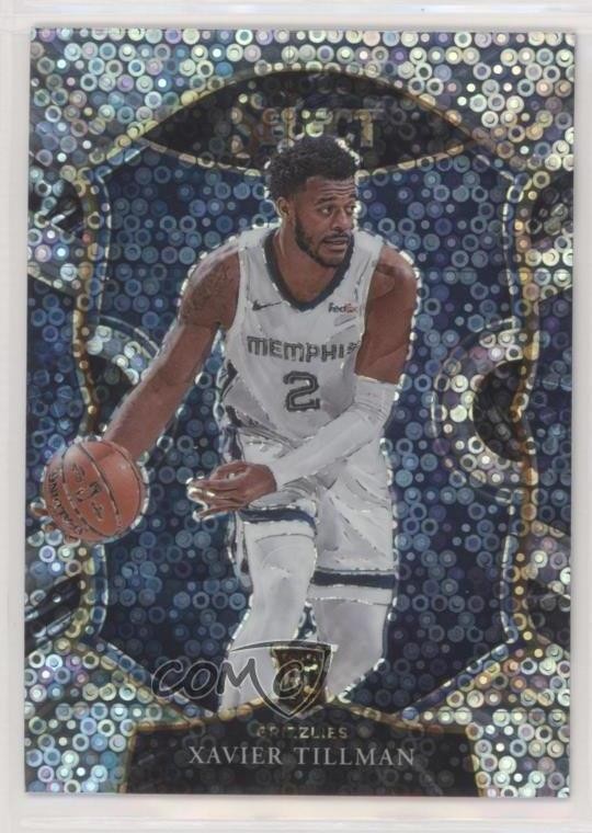 2020-21 Panini Select Concourse Disco Prizm Xavier Tillman #95 0nr3