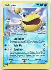 Pelipper Rare EX Ruby and Sapphire RS Water Reverse Holo 19/109 2003 NM on eBay
