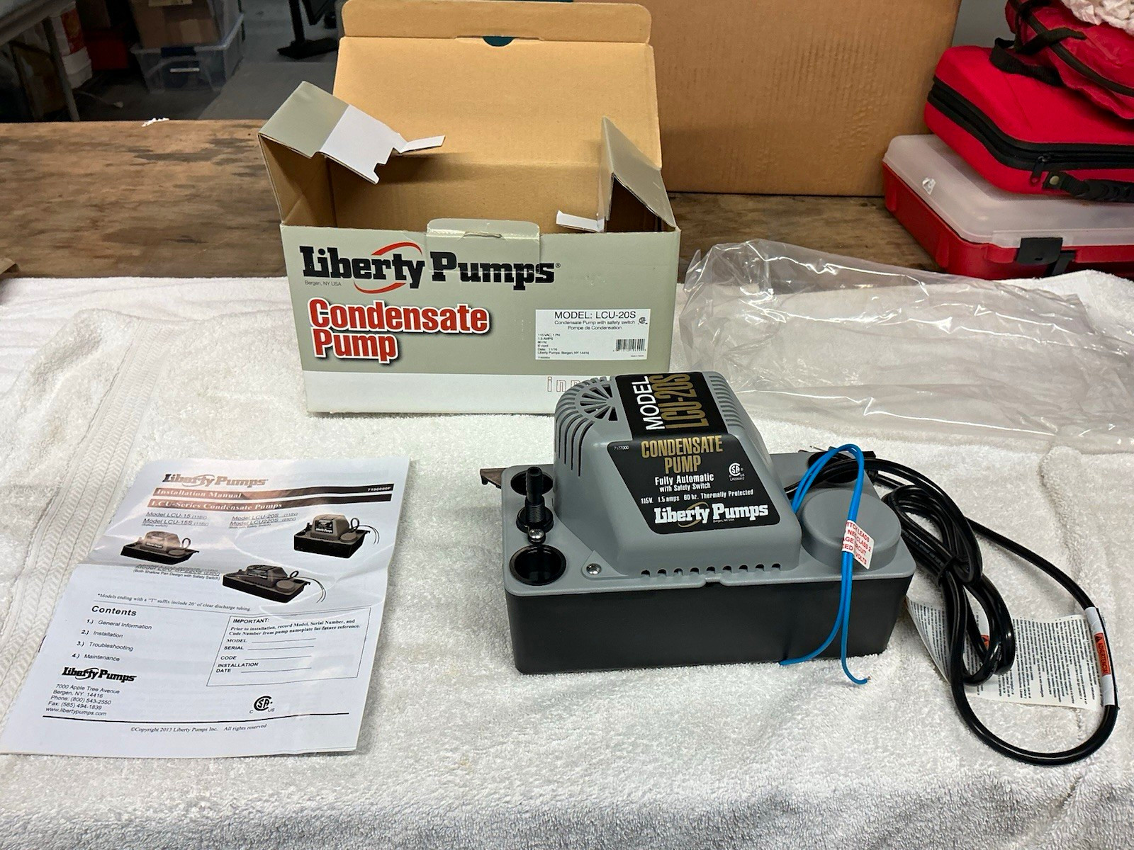Liberty Pumps LCU-20S Condensate Pump Safety Switch Fully Automatic 115V 1.5A
