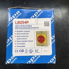 Aislador rotativo resistente a la intemperie 25A 4 polos LB254P