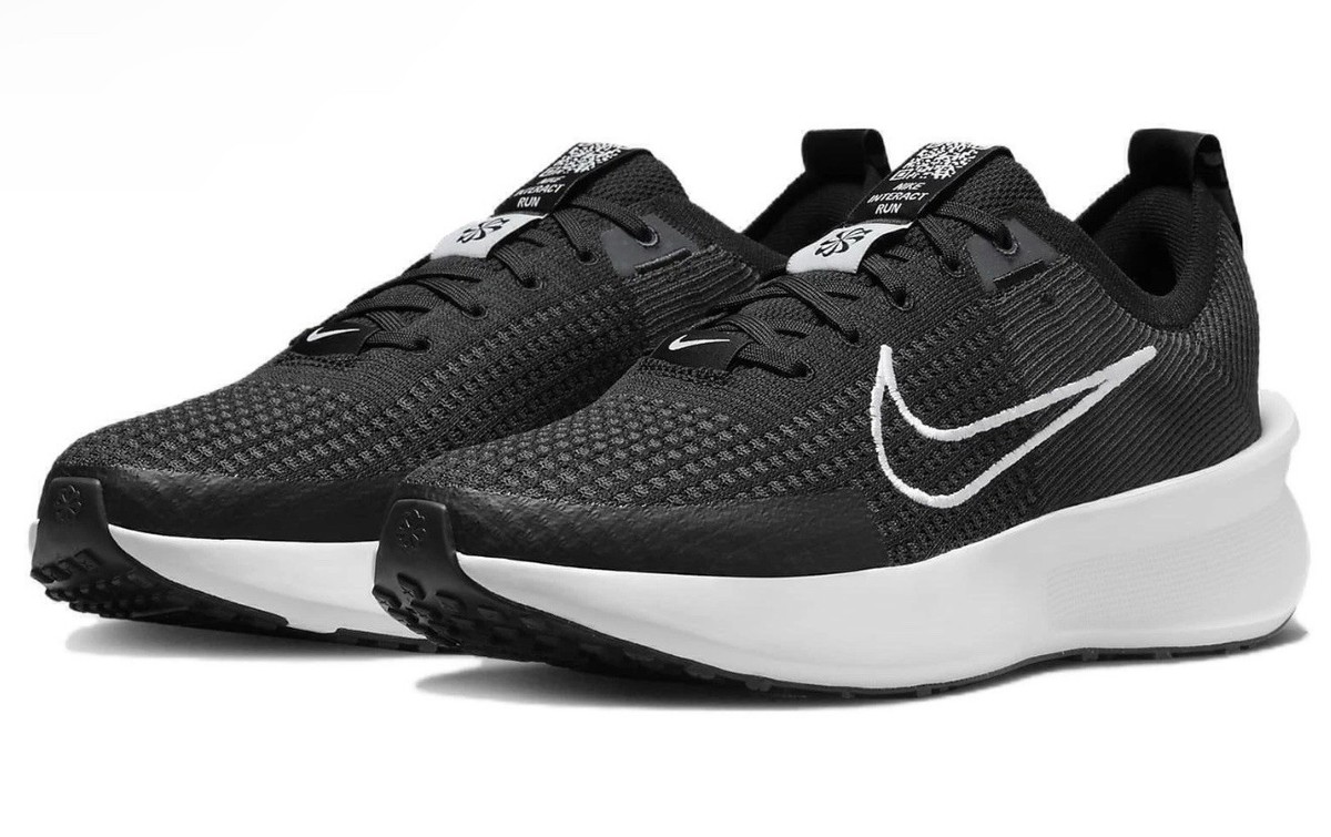 Size 11 - Nike Interact Run Black White for sale online | eBay