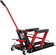 1500 Lb Motorcycle Lift Jack 4.7-14.6 Scissor Stand Foot Pedal For Atv Utv