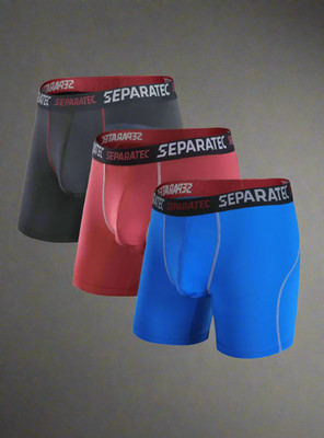 Separatec 3-Pack Men's Athletic Boxer Briefs for Workouts