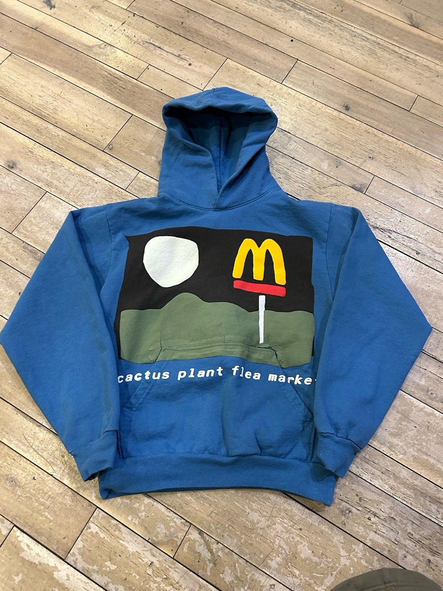 Size S - Cactus Plant Flea Market X McDonald's Hoodie Blue - Cpfm
