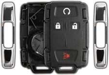 KeylessOption Keyless Entry Remote Control Car Key Fob Case Shell Button Pad...