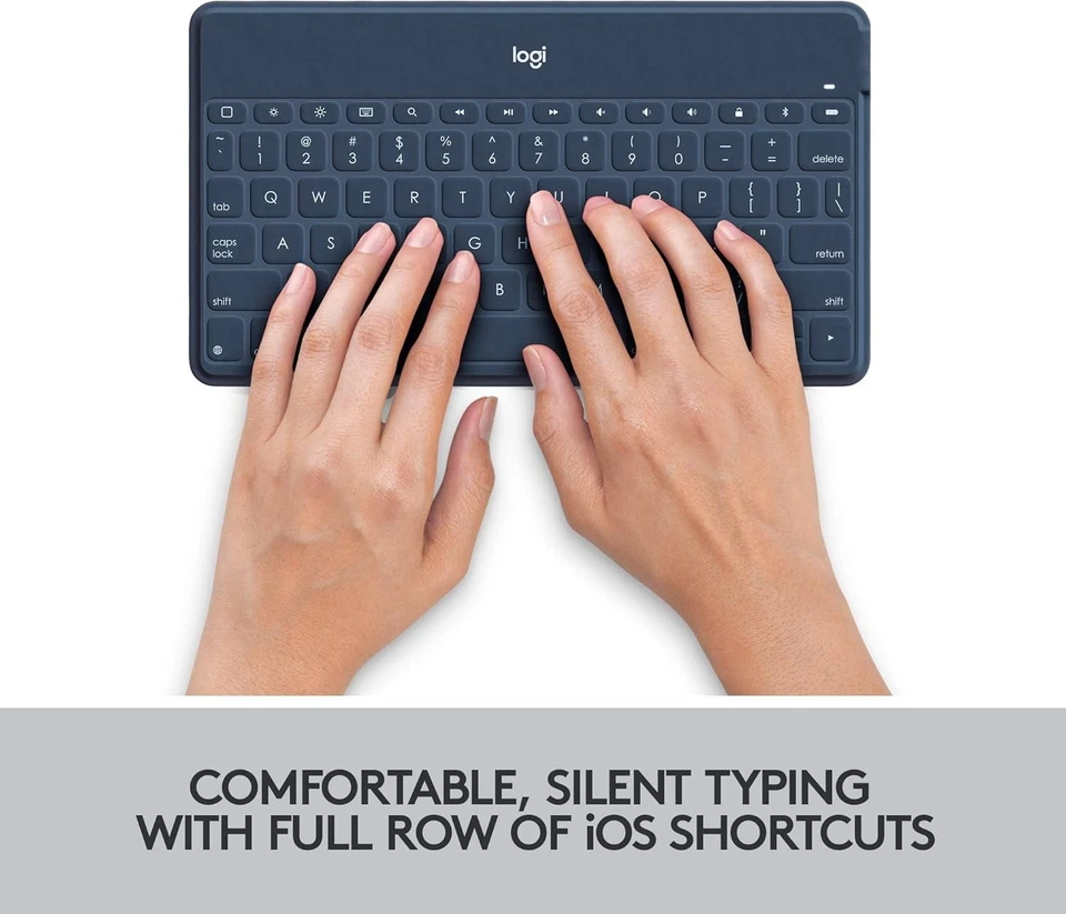 Logitech Keys-to-Go Super-Slim and Super-Light Bluetooth Keyboard - Classic Blue - Image 4 of 4