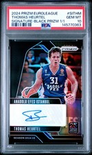 2024 PANINI PRIZM TURKISH AIRLINES BLACK PRIZM  #SITHM THOMAS HEURTEL 1/1 PSA 10