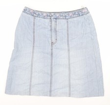 Marks and Spencer Women's Long Blue Denim Skirt Size 12