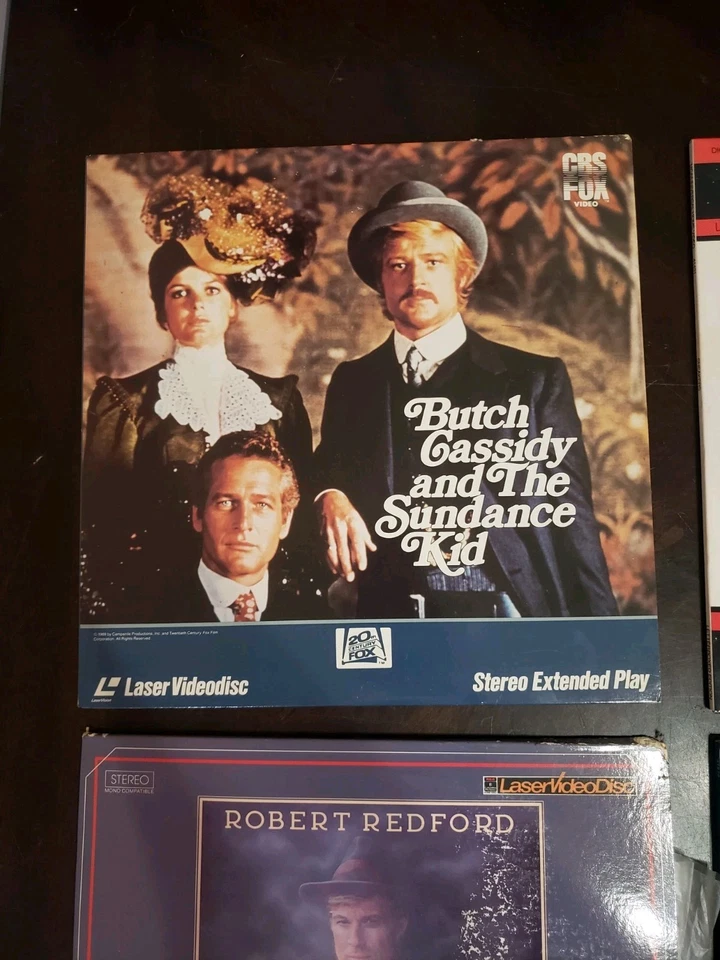 Lot of 4 Robert Redford Laserdiscs THE NATURAL Sneakers Funky Formats V2 Foto 2 de 4