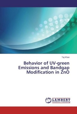 Behavior of UV-green Emissions and Bandgap Modification in ZnO Taj Khan