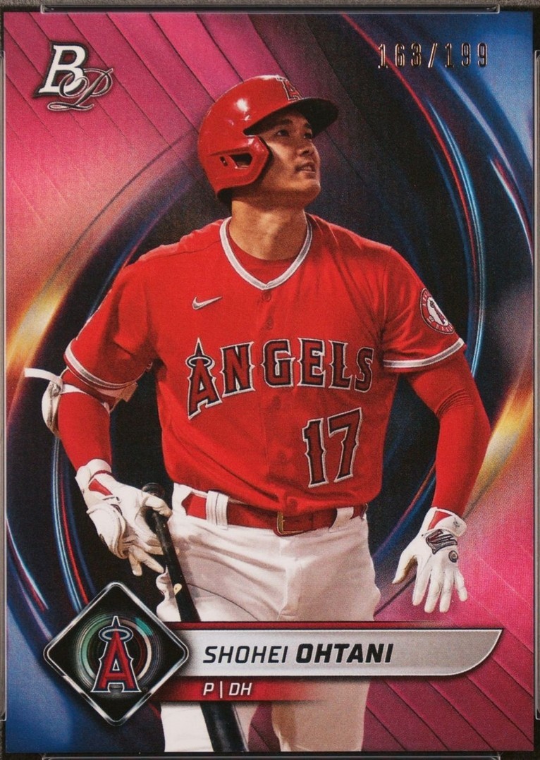 2022 Bowman Sterling SHOHEI OHTANI SSP Tek Rose Gold On Card Auto 